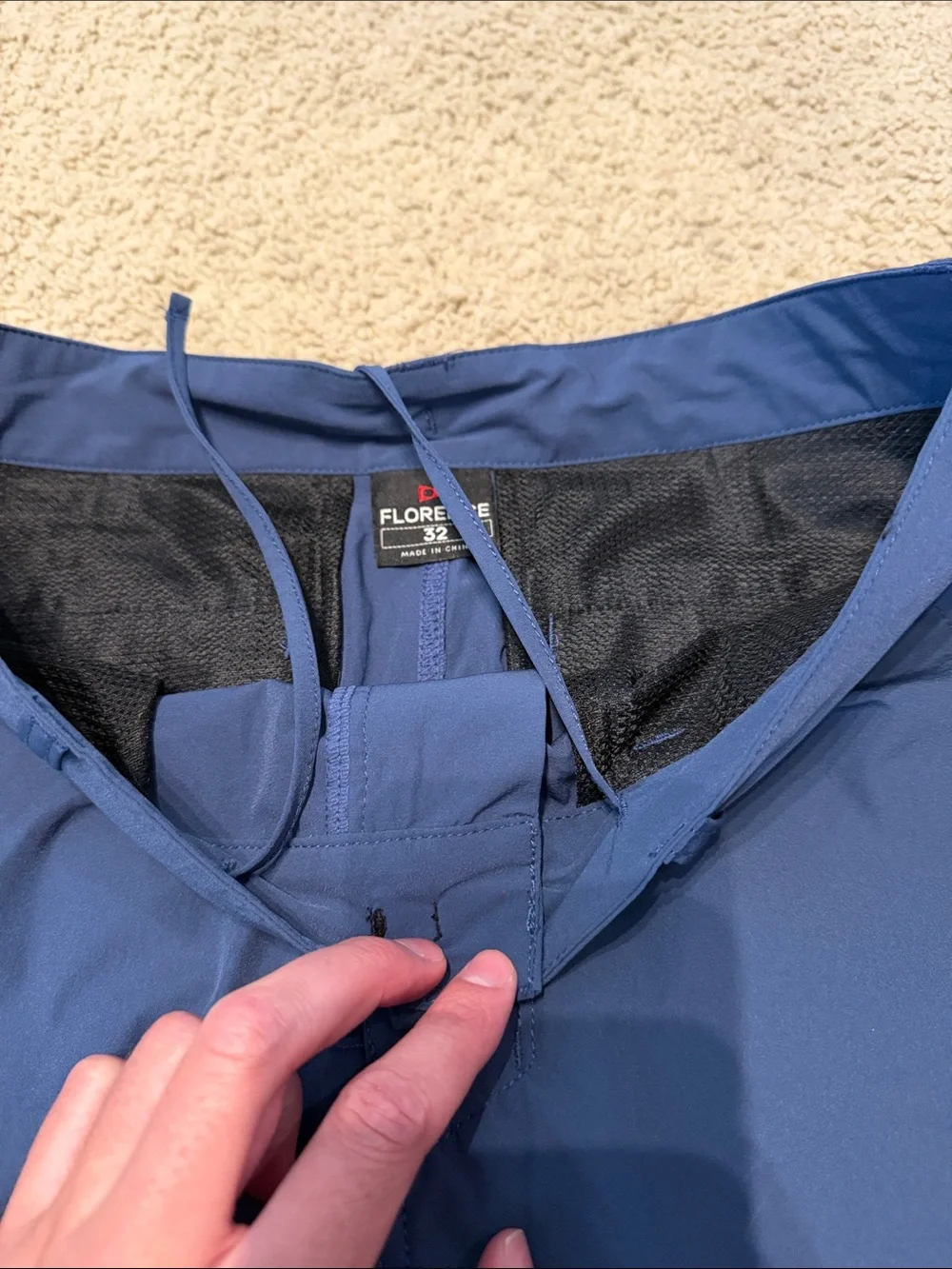 Florence Chino size 32 shorts blue